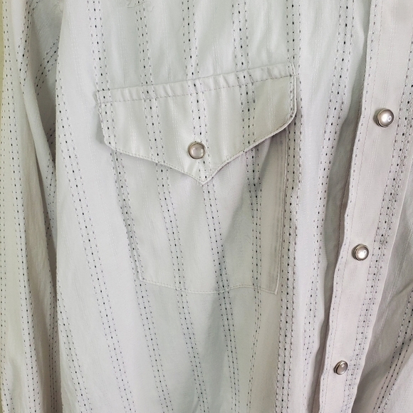 Vintage Panhandle Slim Mens Size 18 x 36 Button Down Western Shirt Pearl Snaps - Picture 8 of 12